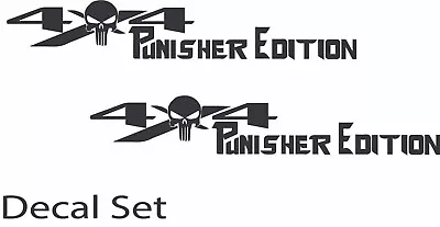 Dodge Punisher Edition 4x4 OFF ROAD  Black Vinyl Decal Set • $12.80