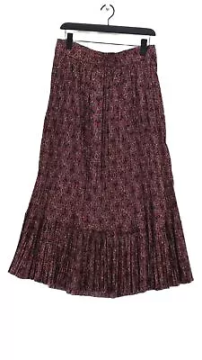 Zara Women's Midi Skirt L Multi Floral 100% Polyester Midi Pleated • £12