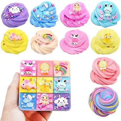 $15.61 • Buy Fluffy Slime Kit Cotton Candy Mud Floam Cloud Putty Set Stress Relief Kids Toys