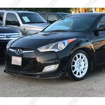 For 2012-2017 Hyundai Veloster Base Painted Black Front Bumper Body Spoiler Lip • $72.99