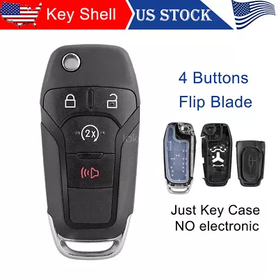 Flip Key Fob Cover Case For Ford F-150 2015 2016 2017 2018 2019 2020 164-R8134 • $9.65