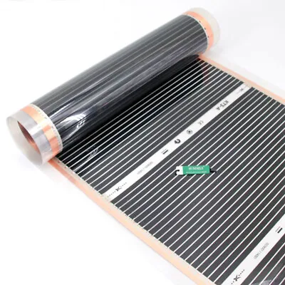 220W/m Underfloor Infrared Heating Film Kit Electric Mat Laminate Wood Floor • £18.16
