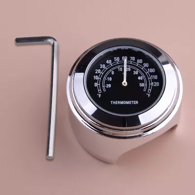 7/8  1  Universal Motorcycle Handlebar Thermometer Temp Gauge Weatherproof New • $9.48