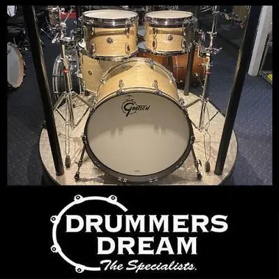Gretsch Brooklyn 4 Piece Drum Kit 22  Shell Set - Creme Oyster • $5499