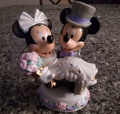 Mickey And Minnie Wedding Figurine Great!! • $19.99