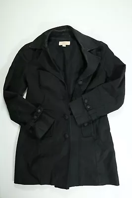 Womens Merona Black Trench Coat Small EUC • $24.99