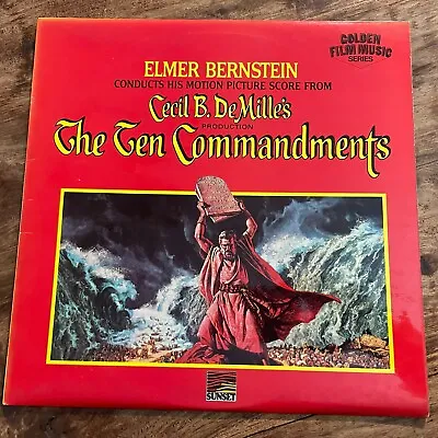 The Ten Commandments - Elmer Bernstein  Near Mint Vinyl Lp / Uk Sunset Reissue • £14.50