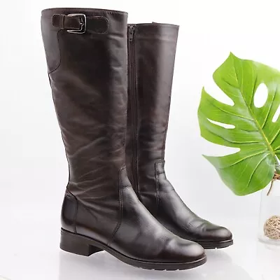 La Canadienne Women's Poppie Boot Size 8 M Waterproof Tall Riding Brown Leather • $159.84