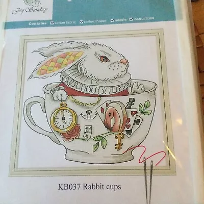 Joy Sunday Cross Stitch Rabbit Cup • £6