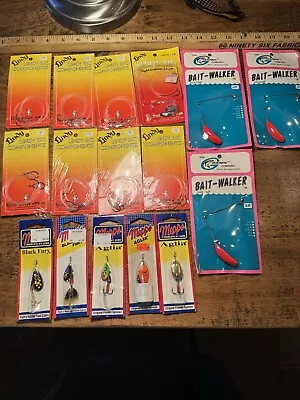 Lot Vintage Fishing Lures Rigs - Lindy Rigs Mepps Bait Walker - New In Package • $17.99