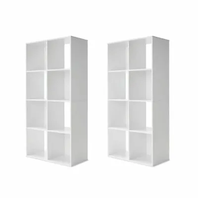 2 X 8 Cube Storage Shelf DIY Cabinet Cupboard Organizer Bookshelf Display Unit • $160.95
