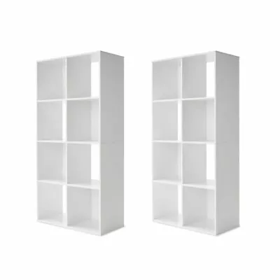 2 X 8 Cube Storage Shelf DIY Cabinet Cupboard Organizer Bookshelf Display Unit • $160.95