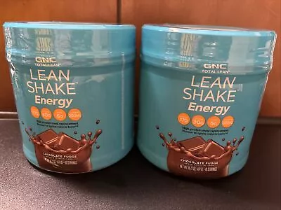 Lot 2 GNC Lean Shake ENERGY Chocolate Fudge 16.72 Oz. Ounces Best By 4/28/24 • $29.95