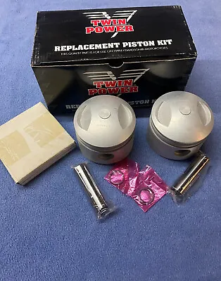 Harley Shovelhead Panhead 80  1340 Piston Pistons + .040 Wrist Pins Clips Rings • $79.95