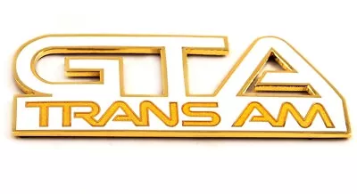 1987-1992 Pontiac Trans Am GTA White Front Side Fender Emblem NEW *10052373 • $59.95