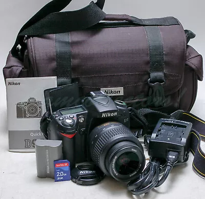 Nikon D90 Digital Camera In Case Complete Photo Equipment - Mint Only 419 Shots • $249