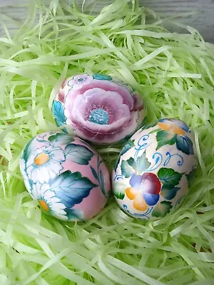 Easter Eggshand-painted Wooden Eggs In Gift Box Easter Decorations Pysanka • $59