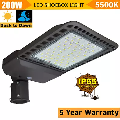 Shoebox LED Parking Lot Lights 200Watt 300W (400-1000 Watt HID HPS Replacement) • $102.28