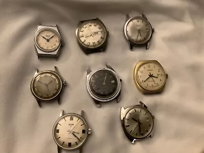 Vintage Mens Watch Lot Parts Repair • $56