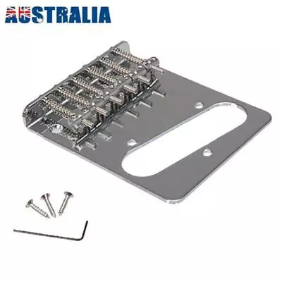 Chrome 6 Saddle Humbucker Bridge For Fender Tele Telecaster Electric Guitar • $18.95