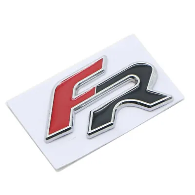One Pc FR Logo Emblem 3D Metal Badge Car Stickers Decal (red Black) • $16.99