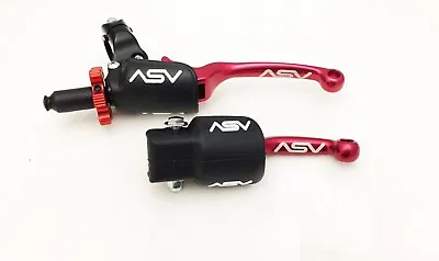 ASV F3 Front Brake Pro Pack Clutch Perch Levers Red Honda CRF 250R 250RX • $179.95