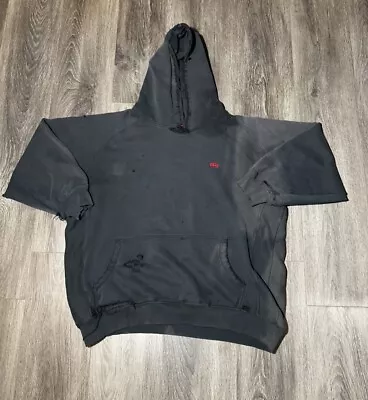 Ecko Unltd Hoodie Mens 2XL Black Hoodie Embroidered Logo Y2K Grunge • $20