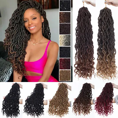 Fashion Lady Thick 20  Goddess Faux Locs Afro Braiding Hair Peice Extensions P72 • £12.10