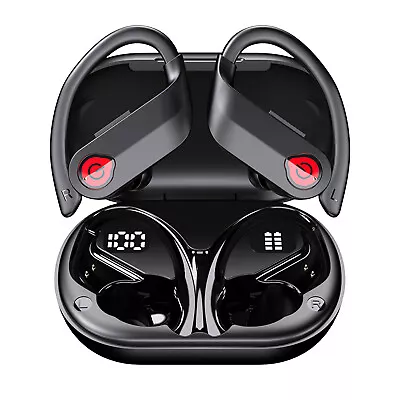 Wireless V5.3 Earbuds Headset Built-in Mic Stereo Headphones Ear Hook Earphones • $20.99