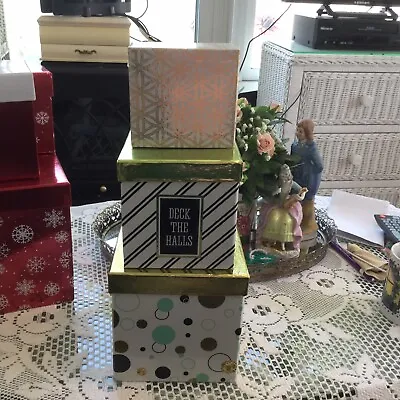 Christmas Gift Box - Gift Boxes With Lids - Dots 8x6 6x6 5x5 3x4 • $11