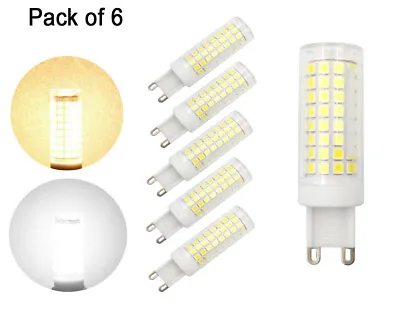 6pcs G9 Led Light Bulb 102LED 9W 110V 120V Ceramics Light Daylight/Soft White H • $18.99