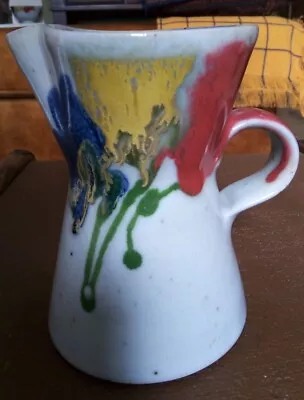 Janice Tchalenko Pottery Dartington Hall Poppy Jug Signed • £25