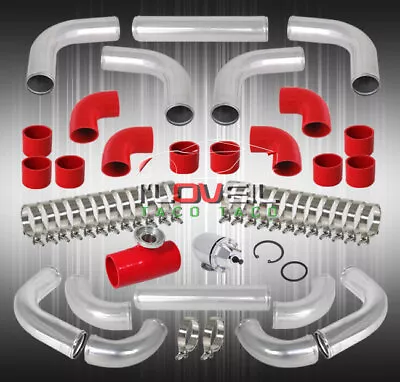 3.0 Turbo Intercooler Piping+Sqv BOV+Blow Off Valve Adapter+High Psi Coupler Red • $174.99