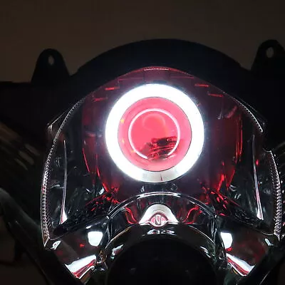 NT Front Headlight HALO Red Angel Eye Fit For Suzuki 2006-2007 GSXR600/750 T009 • $299