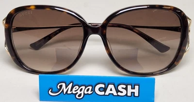 $129 • Buy Gucci GG 0649SK 003 Havana Brown Gold / Brown Gradient Sunglasses NWT GG0649SK
