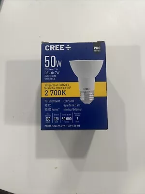 Cree 50w Replacement 7w Led Dimmable Par 20 2700k • $5