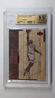 Michael Jordan Hill 1998 Upper Deck Hardcourt Holding Court BGS 9.5 Red /2300  • $175