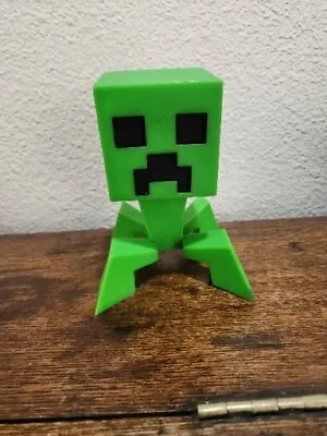Notch 6  Creeper Vinyl Action Figure-Minecraft Green-collectible-rotating Head • $8