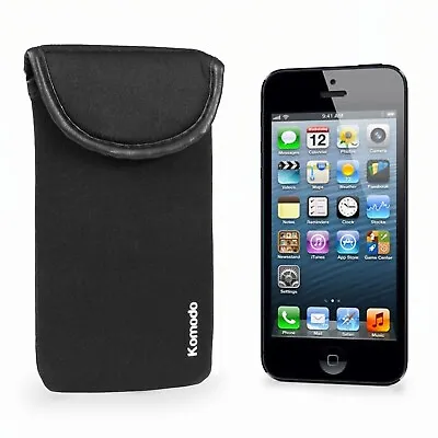 Komodo Apple IPHONE 5 5C 5S SE Neoprene Phone Pouch Pocket Cover Case • £3.97