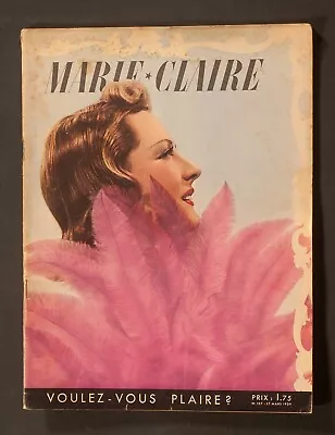 'marie-claire' French Vintage Magazine 17 March 1939 • $15.56