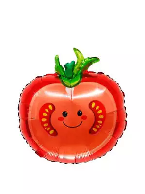Tomato Shape Balloon - Large Tomato Vegetable Mylar Balloon • $7.95