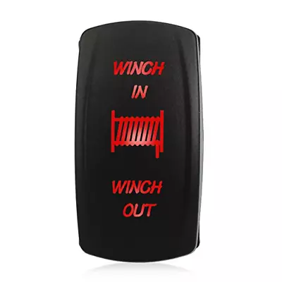 WATERWICH 7 Pin Momentary Winch In Out Rocker Toggle Switch Waterproof DC 20A • $14.87