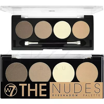 W7 The Nudes Eyeshadow Natural Nude Shades Pressed Powder Palette Vegan *NEW* • £4.99