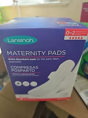Lansinoh Maternity Pads After Birth Extra Absorbent With Wings - Pack Of 10 • £4.89