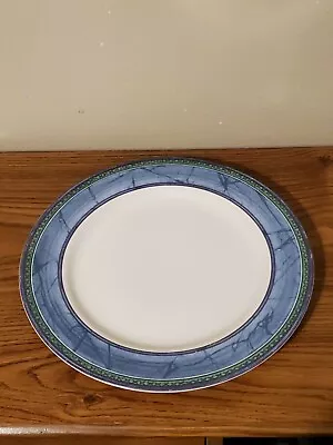 PTS International Interiors 12 In Chop Plate Round Platter Mosaic Stoneware • $4