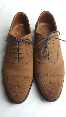 £69.99 • Buy SANDERS Brown Brogues Spectators Suede Leather Shoes UK10 / EU 44 / US 11