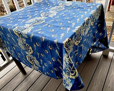 Vent Du Sud Provence France Cotton Tablecloth 84  By 58  • $45