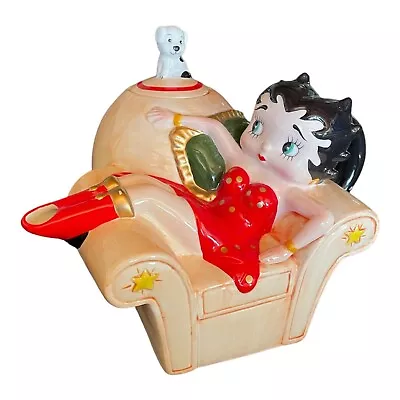 VTG 1995 Vandor Betty Boop Tea Pot 3D Art Deco Abstract PELZMAN DESIGNS Ceramic • $67.96