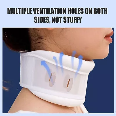 Professional Adjustable Cervical Collar Neck Traction Brace Support Pain Relief • £16.09