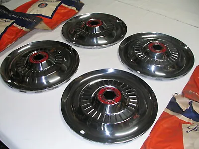 4 RARE NOS 15 Inch Hub Caps 1954 Packard Clipper # 455600 Hubcaps Wheel Covers • $499.99